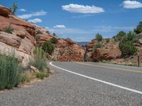 USA Road: Asphalt Through the Utah Landscape