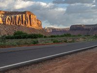 USA Road: Leading to a Breathtaking Canyon in Nature's Shadow