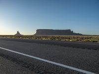 USA Road at Dawn: Clear Skies Ahead