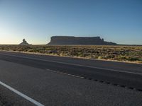 USA Road at Dawn: Clear Skies Ahead