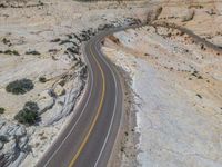 Road in USA: A Captivating Aerial View of Head of the Rocks