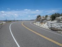 USA Road: Exploring the Head of the Rocks Under a Clear Sky