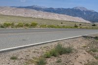 USA Road: A Highway through Mountain Landscape