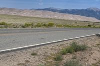 USA Road: A Highway through Mountain Landscape