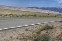 USA Road: A Highway through Mountain Landscape