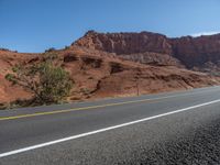 USA Road Landscape with Clear Sky