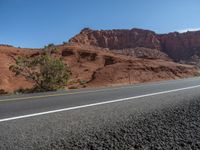 USA Road Landscape with Clear Sky