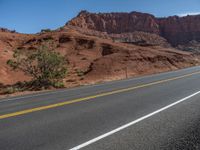 USA Road Landscape with Clear Sky