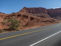 USA Road Landscape with Clear Sky