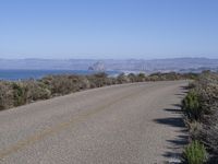 USA Road Landscape with Mountain Panoramic Ocean Views