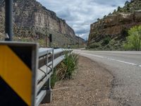 USA Road: Low Clouds over Utah Mountain