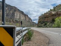 USA Road: Low Clouds over Utah Mountain