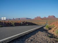 USA Road Through Monument Valley, Arizona and Utah