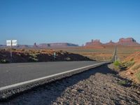 USA Road Through Monument Valley, Arizona and Utah