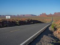 USA Road Through Monument Valley, Arizona and Utah