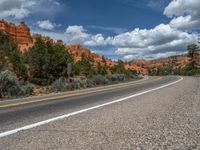 USA Road: Red Rock Mountains and Breathtaking Landscape