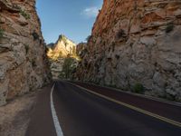 USA Road in the Shadow of Zion National Park: Where Clouds Meet Mountains