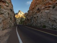 USA Road in the Shadow of Zion National Park: Where Clouds Meet Mountains