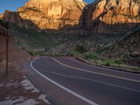 USA Road Trip: Dawn Landscape and Mountain Shadows