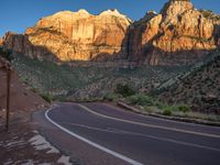 USA Road Trip: Dawn Landscape and Mountain Shadows