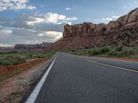 USA Road: Winding Through a Picturesque Canyon