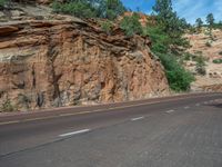 Road in the USA: Zion National Park with Majestic Mountains