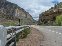 USA Roadway: Cutting Through the Majestic Mountain Range in Utah