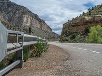 USA Roadway: Cutting Through the Majestic Mountain Range in Utah