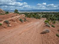 USA's Rural Landscape: Gravel Street leading to an Overlook