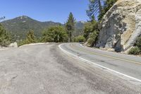 USA Rural Landscape: Mountain Pass Highway