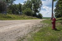 USA Rural Landscape: Road and Grass