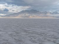 USA's Salt Lake: Mountains and Desert Under Open Sky