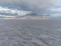 USA's Salt Lake: Mountains and Desert Under Open Sky