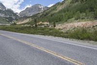 USA Scenic Road through Mountain Forest 001