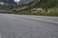 Scenic Road through Mountain Forest in the USA