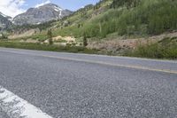 USA Scenic Road Through Mountain Forest