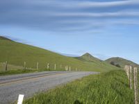 USA Scenic Road Through Rolling Hills and Mountains 001