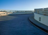 USA: Shadowed Parking Garage in Suburban Area