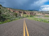 USA's Straight Road: Surrounded by Majestic Mountains