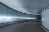 Urban Architecture in the USA: Blue Light Streaks Illuminating the City