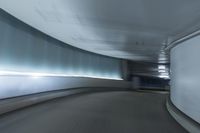 Urban Architecture in the USA: Blue Light Streaks Illuminating the City