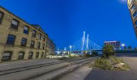 USA Urban Night: Roads and Light Trails