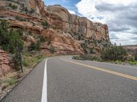 USA's Utah: An Asphalt Road Surrounded by Clouds