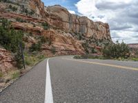 USA's Utah: An Asphalt Road Surrounded by Clouds