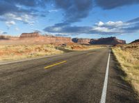 there is a desert road that stretches across the earth for many miles and it is empty