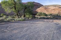 USA Utah: Mountain Grass and Asphalt Road