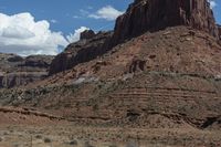 USA: Utah Mountains and Desert Formation