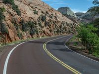 USA Utah: Majestic Mountains against a Clear Sky in Zion National Park