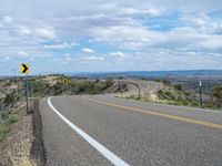 USA's Utah: A Road Through the Scenic Landscape with Clouds