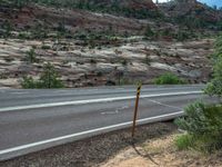 USA, Utah: Road Through Majestic Mountains in Zion National Park